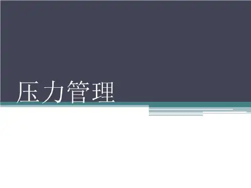 压力的来源与表现.ppt