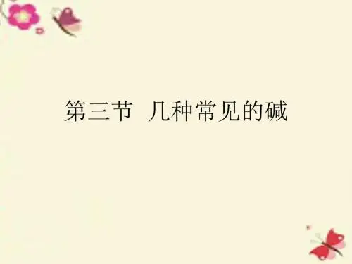 北京课改版化学九下11.3《几种常见的碱》ppt复习课件