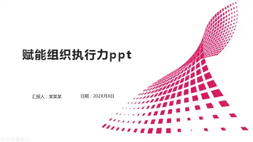 赋能组织执行力ppt