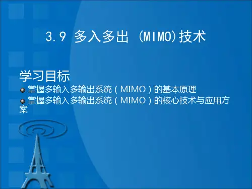 多入多出(MIMO)技术