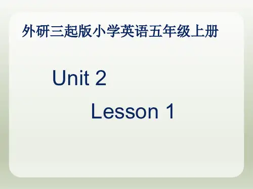 外研社英语五上Module3 Unit2 Damimg took a photo of his father课件