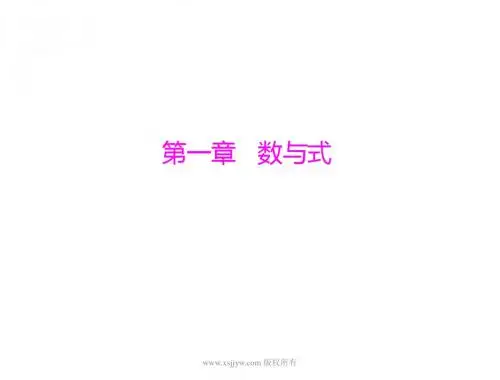2014年中考数学总复习提能训练课件第一章 第1讲实数
