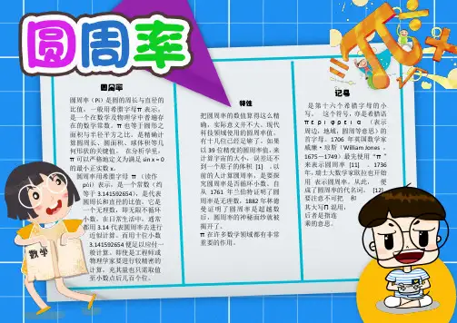 WORD小报：圆周率小报word小报电子小报手抄报