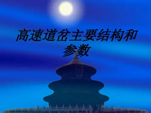 高速道岔主要结构和参数专题培训课件