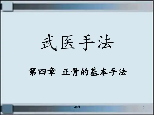 武医手法4PPT课件