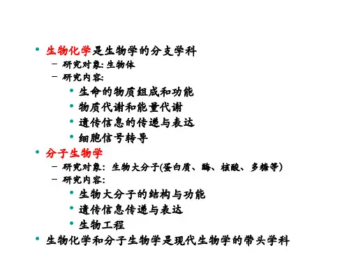 生物化学概述
