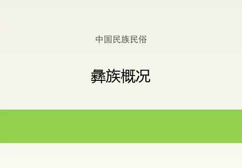 中国民族民俗:彝族概况