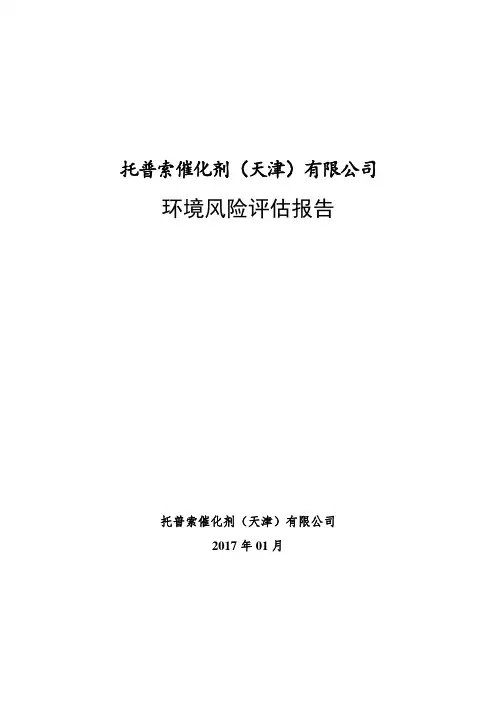 环境风险评估报告