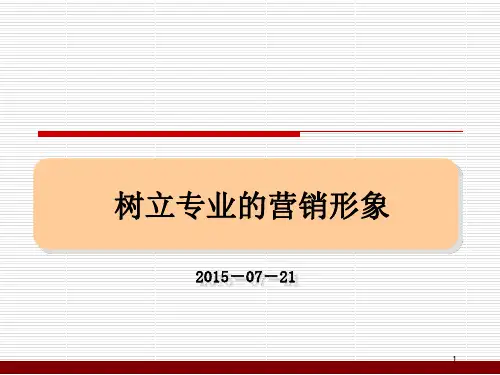 如何树立专业的营销形象