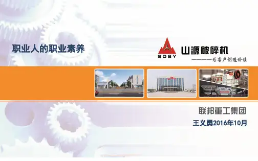 职业人的职业素养