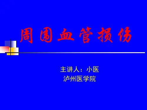 周围血管损伤(完整版)