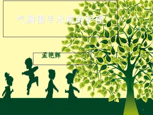 气胸围手术期的护理ppt课件