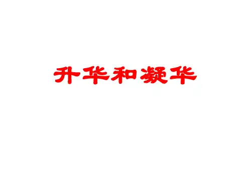 升华和凝华  课件