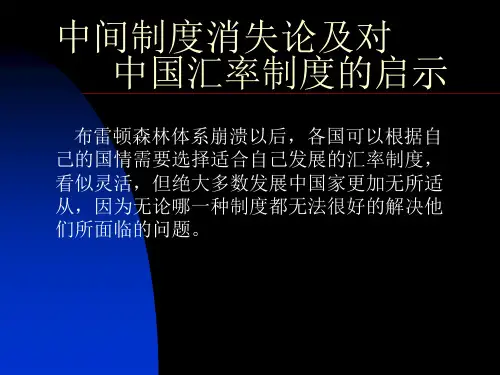 中国汇率制度的启示.pptx