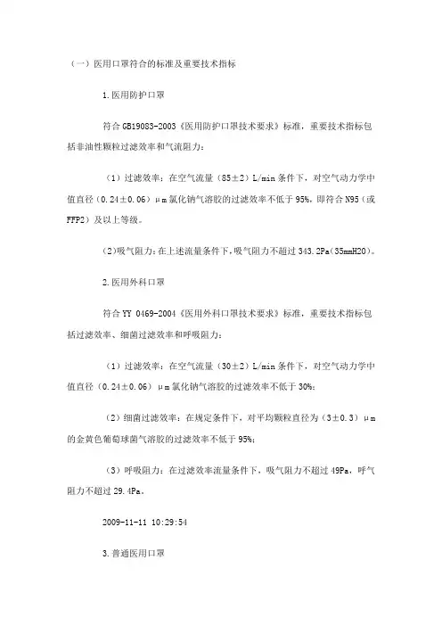 医用口罩标准.doc