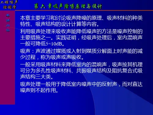 吸声降噪原理与设计