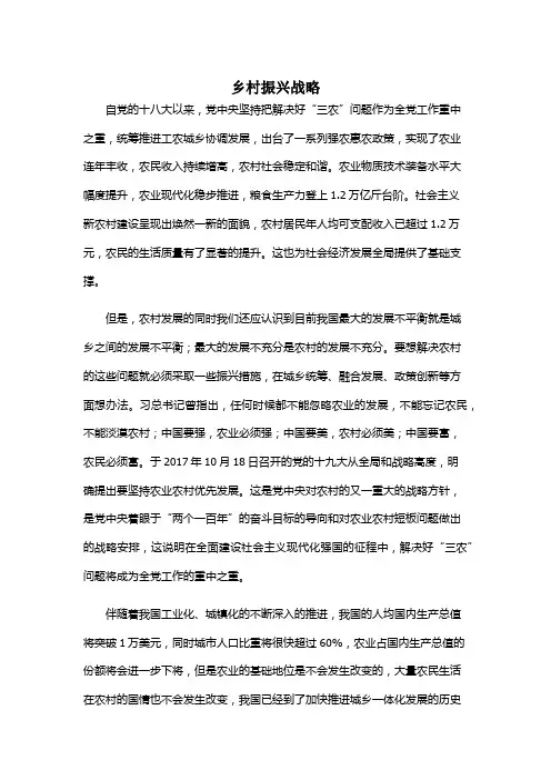 乡村振兴战略