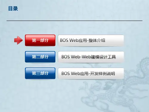 BOS最佳入门_Web应用II