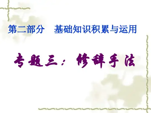修辞专题复习课件