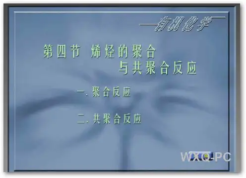 烯烃的聚合与共聚合反应