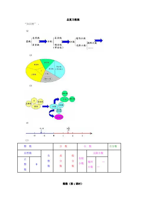 (北师大版)六年级数学下册《整数》教案设计