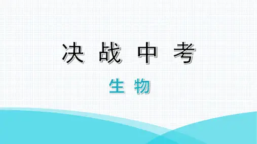 中考生物专题四 生物圈中的绿色植物