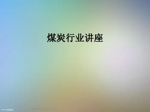 煤炭行业讲座