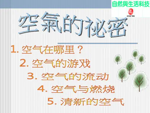 小学科学课件空气