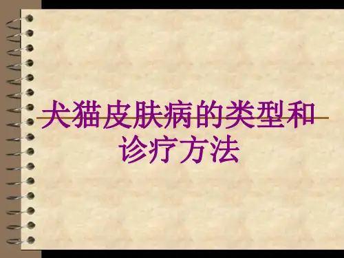 犬猫皮肤病的类型和诊疗方法ppt培训课件