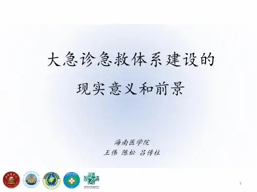 (推荐)吕传柱教授-大急诊急救体系建设的现实意义和前景