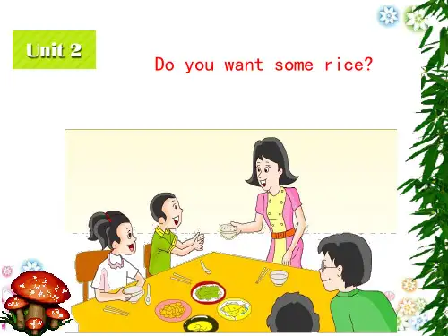 湘少版英语五上《Unit 3 Do you want some rice》ppt课件3【加微信公众号