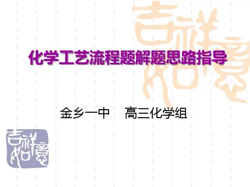 化学工艺流程题