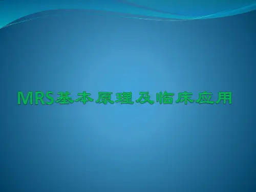 MRS原理