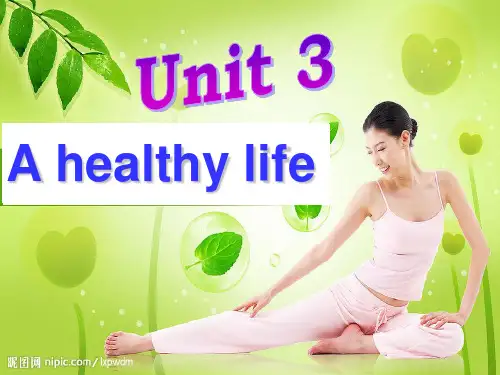unit3 a healthy life-warming up & reading