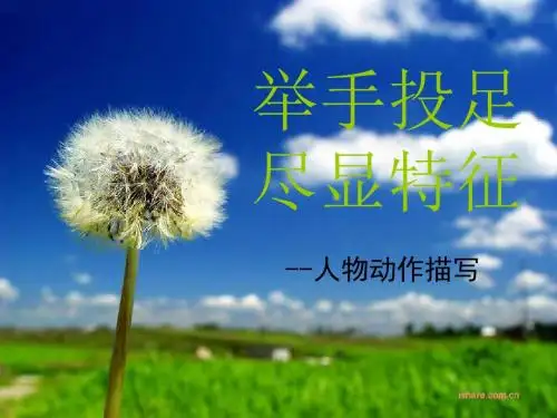 动作 描写- 公开课