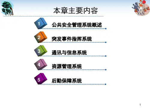 精选公共安全管理概论