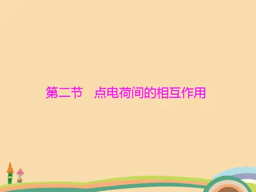 高二物理点电荷间的相互作用PPT教学课件