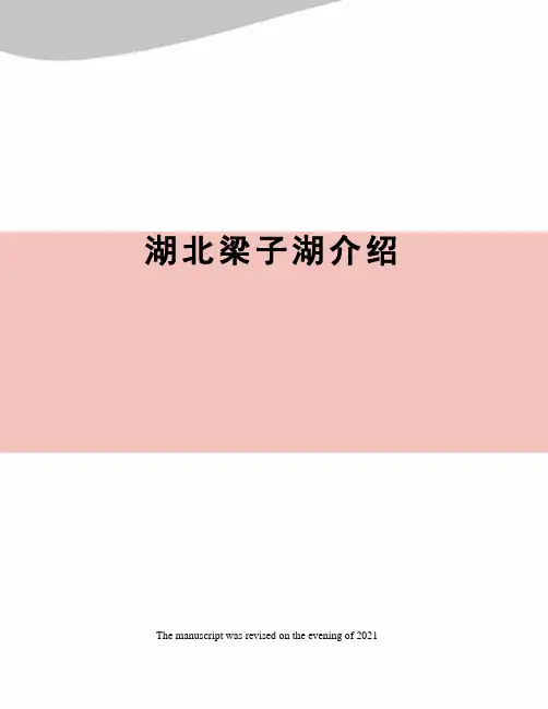 湖北梁子湖介绍
