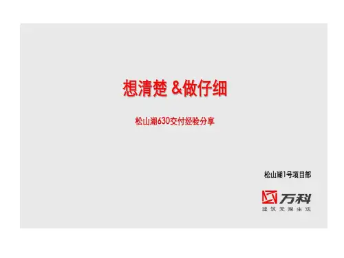 万科交付的经验分享共38页文档