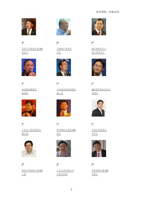 中国十大最具思想力企业家评选