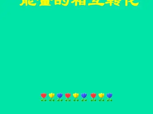 《能量的相互转化》教学课件 苏科版