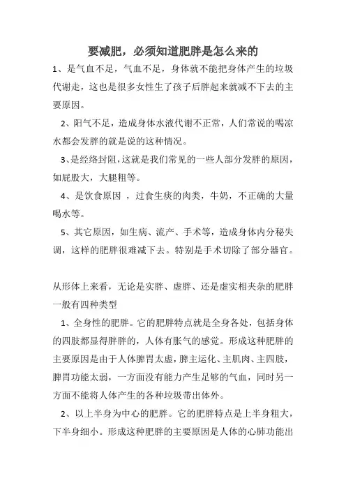 要减肥