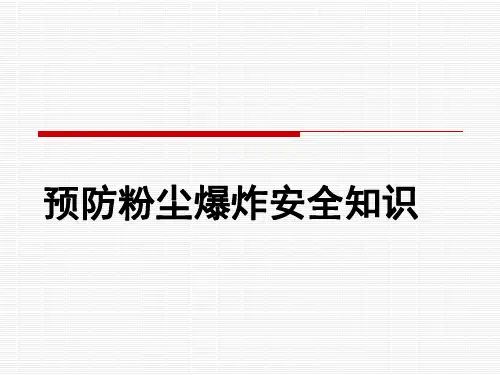 预防粉尘爆炸安全知识PPT课件