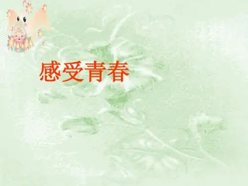 七年级政治感受青春