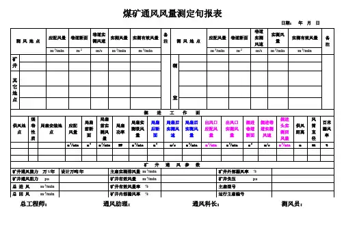 测风旬报表