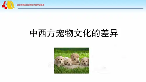 中西方宠物文化的差异(精)