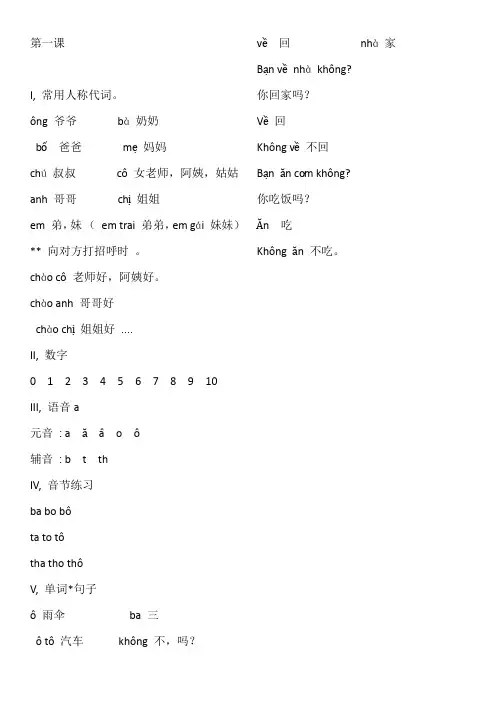 越南语学习