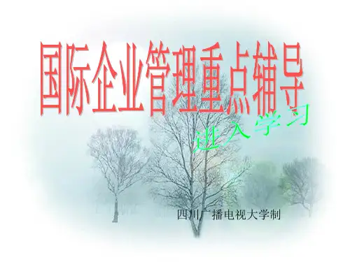 国际企业管理重点辅导.pptx