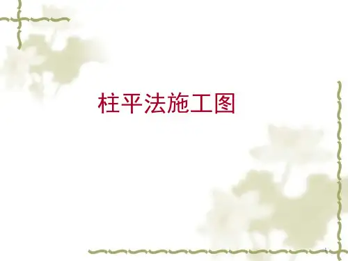 柱平法施工图、墙平法施工图识读