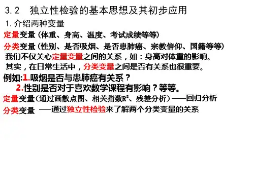 3.2《独立性检验》